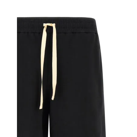 Jil Sander Embroidered Logo Bermuda Shorts - JIL SANDER