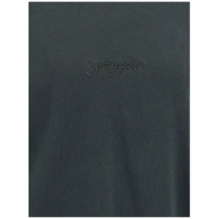 Saint Laurent Logo Embroidery T-shirt - Yves Saint Laurent