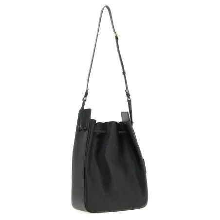 Saint Laurent Large Leather Bucket Bag - Yves Saint Laurent