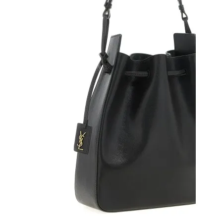 Saint Laurent Large Leather Bucket Bag - Yves Saint Laurent