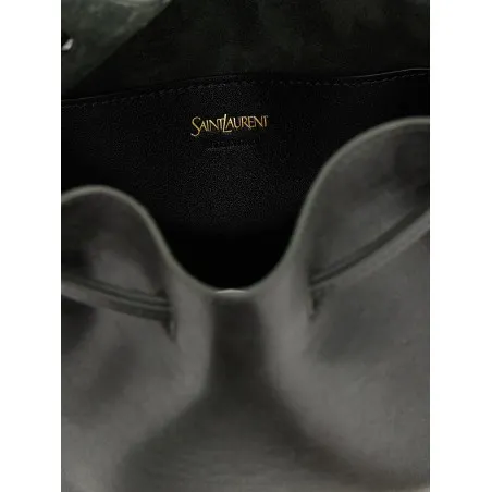 Saint Laurent Large Leather Bucket Bag - Yves Saint Laurent