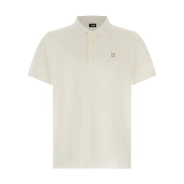Fendi Ff Metallic Logo Polo Shirt - FENDI