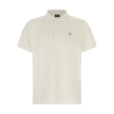 Fendi Ff Metallic Logo Polo Shirt - FENDI