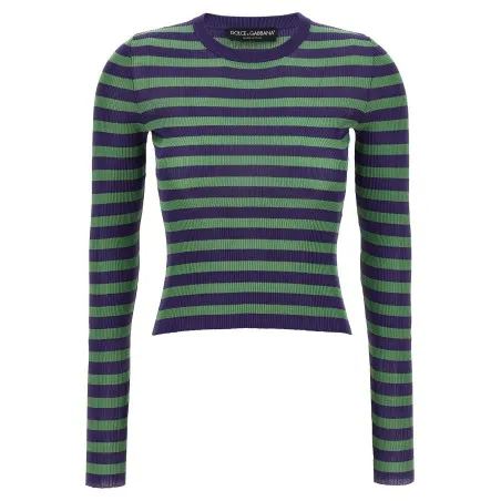 Dolce & Gabbana Striped Viscose Sweater - Dolce&Gabbana