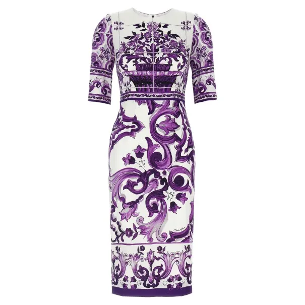 Dolce & Gabbana Maiolica Print Dress - Dolce&Gabbana