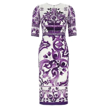 Dolce & Gabbana Maiolica Print Dress - Dolce&Gabbana