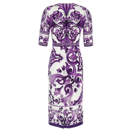Dolce & Gabbana Maiolica Print Dress - Dolce&Gabbana