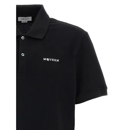 Alexander McQueen Logo Embroidery Polo Shirt - 