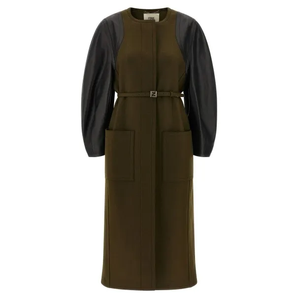 Fendi Wool Felt Coat - FENDI