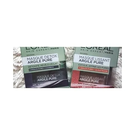 Pack L’ORÉAL en argile pure les masques qui redent addicts - L'OREAL