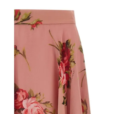 Dolce & Gabbana Bouquet Rose Skirt - Dolce&Gabbana