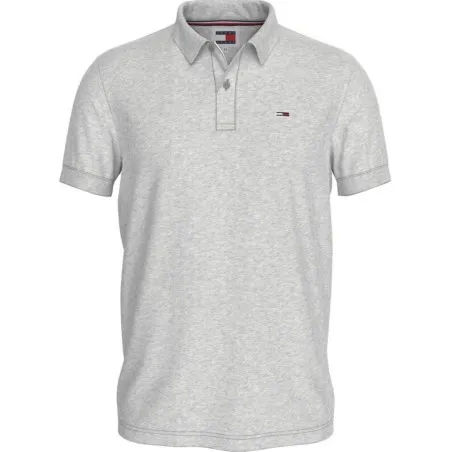 TOMMY JEANS- Polo slim fit avec logo – Gris - TOMMY HILFIGER