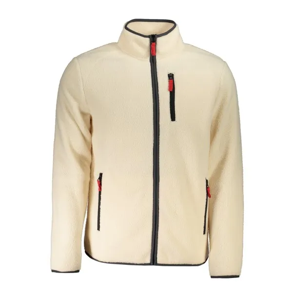 NORVÈGE 1963 SWEAT-SHIRT ZIPPÉ HOMME BEIGE - NORWAY 1963