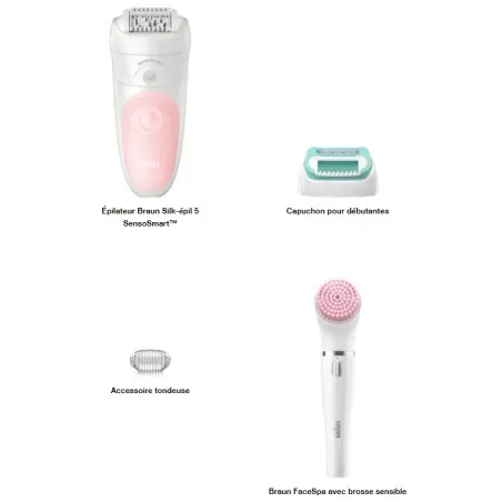 Tondeuse BRAUN SES5-875BS EPILATEUR SILKÉPIL5 SENSOSMART - BRAUN
