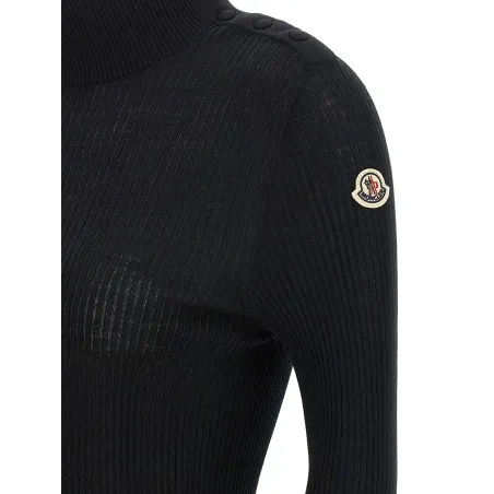 Moncler Logo Turtleneck Sweater - MONCLER
