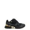 Versace Mesh And Leather Sneakers - VERSACE