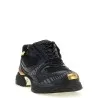 Versace Mesh And Leather Sneakers - VERSACE