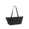 Balmain Track Small Tote Bag In Raffia And Calfskin - BALMAIN