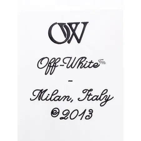 Off White Shirt with embroidery - OFF WHITE