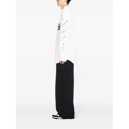 Off White Shirt with embroidery - OFF WHITE