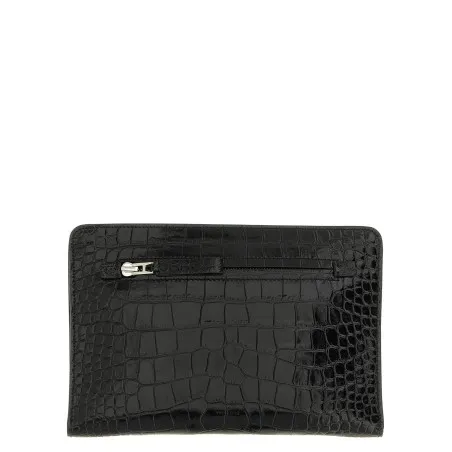 Tom Ford Croc Print Leather Clutch Bag - Tom Ford