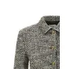 Versace Bouclé Wool Blend Blouson Jacket - VERSACE