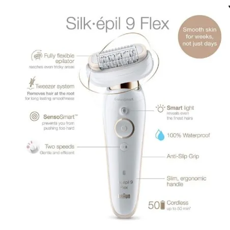 Tondeuse BRAUN SES9300 3D SILK-ÉPIL 9 3D - BRAUN