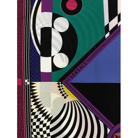 Versace Theatre Print Silk Scarf - VERSACE