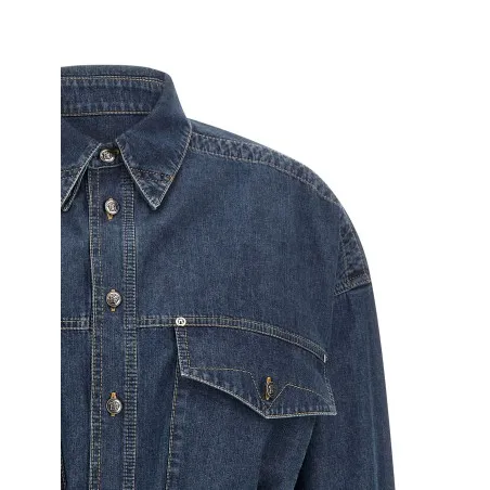Versace Chambray Denim Dress - VERSACE