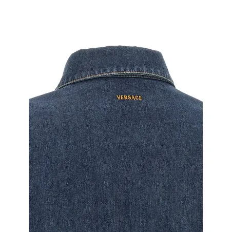 Versace Chambray Denim Dress - VERSACE
