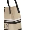 Balmain Medium Release Shopper Bag In Canvas And Calfskin - BALMAIN
