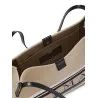 Balmain Medium Release Shopper Bag In Canvas And Calfskin - BALMAIN