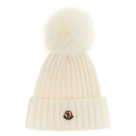 Moncler Pompon Wool Beanie - MONCLER