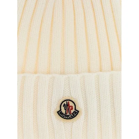 Moncler Pompon Wool Beanie - MONCLER