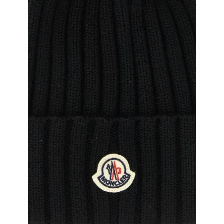Moncler Pompon Wool Beanie - MONCLER