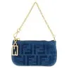 Fendi Ff Mini Denim Pouch - FENDI