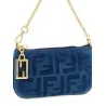Fendi Ff Mini Denim Pouch - FENDI