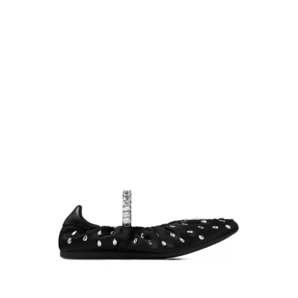 JIMMY CHOO Flat shoes BLACK - JIMMY CHOO
