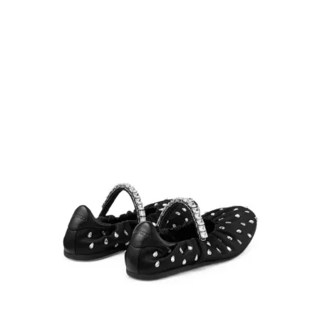 JIMMY CHOO Flat shoes BLACK - JIMMY CHOO