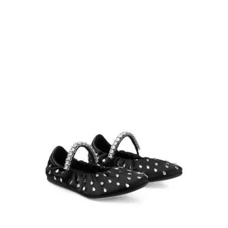 JIMMY CHOO Flat shoes BLACK - JIMMY CHOO