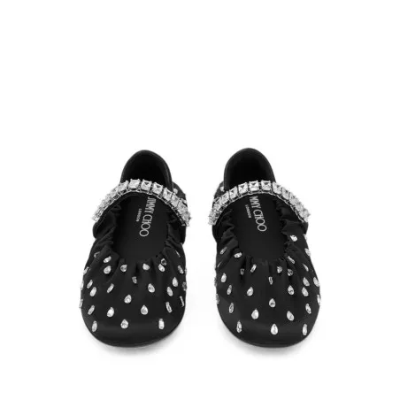 JIMMY CHOO Flat shoes BLACK - JIMMY CHOO