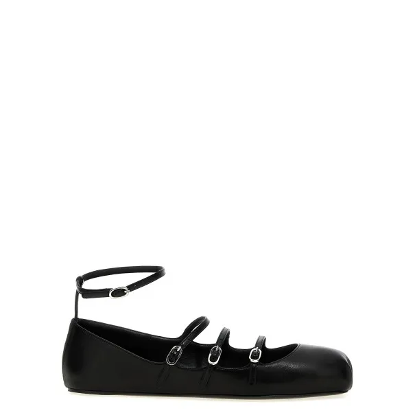 Alexander McQueen Leather Strap Ballet Flats - 