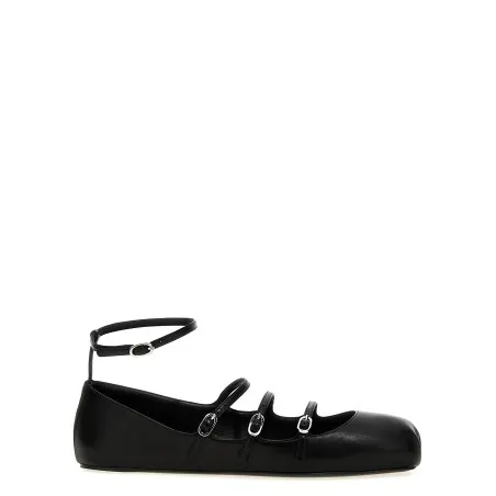 Alexander McQueen Leather Strap Ballet Flats - 