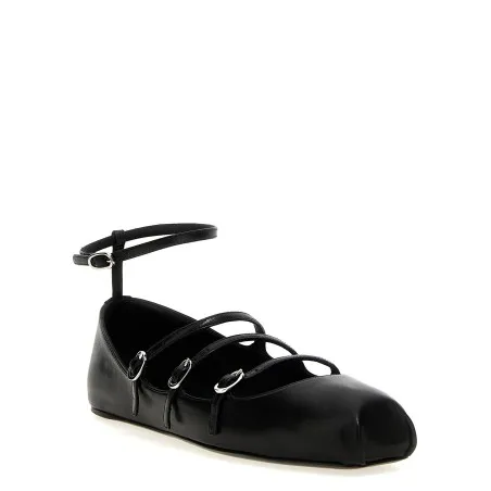 Alexander McQueen Leather Strap Ballet Flats - 