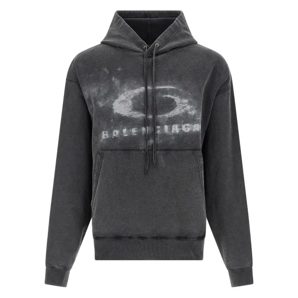 Balenciaga Washed Crayon Loop Hoodie - BALENCIAGA