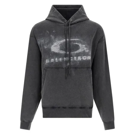 Balenciaga Washed Crayon Loop Hoodie - BALENCIAGA