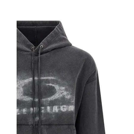 Balenciaga Washed Crayon Loop Hoodie - BALENCIAGA