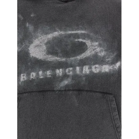 Balenciaga Washed Crayon Loop Hoodie - BALENCIAGA