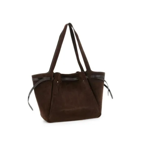 Tory Burch Romy Suede Leather Tote Bag - TORY BURCH