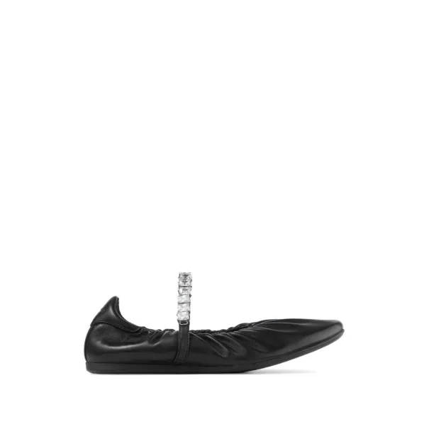 JIMMY CHOO Flat shoes BLACK - JIMMY CHOO